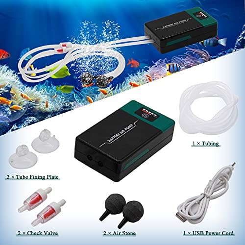 COLMO Ultra Csendes Akvárium Elektromos Pumpa 2W, 2L/min, Outlet Oxigén Szivattyú Időzítő akvárium levegőztetők hatékonyan alkalmazhatóak