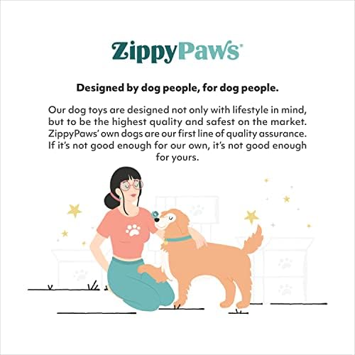 ZippyPaws - Jumbo Donutz - Szivárvány - Interaktív Pet Fánk Játékok Kutyák Hímzett Megszórva, Puha, Nem Tölteléket, Tartós, Nagy Kutya & Puppy