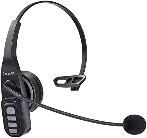Conambo Traktoros Bluetooth Headset 5,0 Mikrofon zajszűrő Vezeték nélküli Telefon Fülhallgató 22Hrs beszélgetési idő Némító