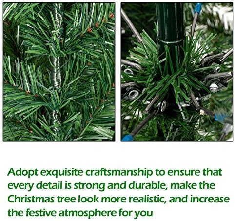920 Tippek Lucfenyő karácsonyfa,6ft Hó Özönlöttek Autó Elterjedt Karácsonyi Fa fenyőtoboz & Fém Állvány, Ünnepi Dekoráció