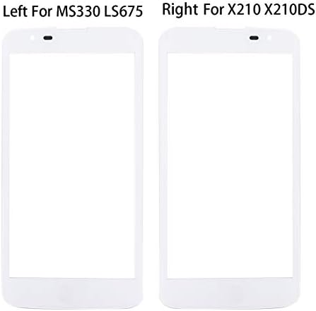 Flex Kábel Javítás, Alkatrészek, Első Képernyőn Külső Üveg Lencse LG K7 / MS330 (Fekete) (Színe : Fehér)