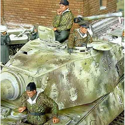Goodmoel 1/35 WWII Tank Katona Gyanta Ábra (3 fő, Nem Tank) / Összeszerelt, valamint Festetlen Katona Miniatűr-Készlet / Hs-7831