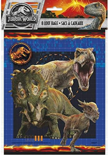 Egyedi Jurassic World Party Zsákmány Táskák - 9 x 7,5, 8 Db