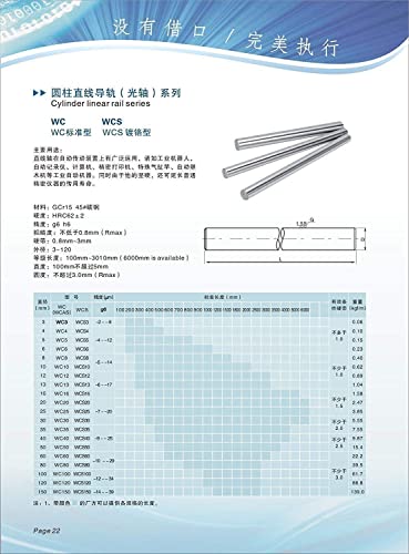 Surprecision 4db 8mm-es Lineáris Tengely Rúd 1000mm/19.69 hüvelyk a Nyomtató, illetve a CNC-DIY