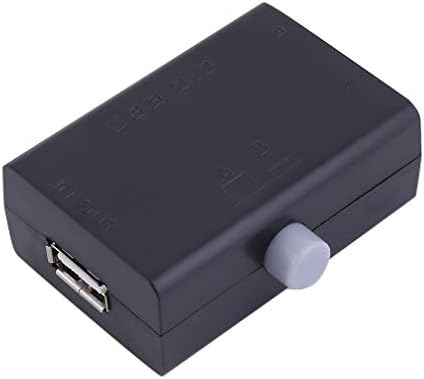 Lobonbo Fekete ABS Univerzális, Mini USB Megosztás Megosztás Kapcsoló Doboz Hub 2 Port PC, Számítógép, Szkenner, Nyomtató Kézi Nagyszerű