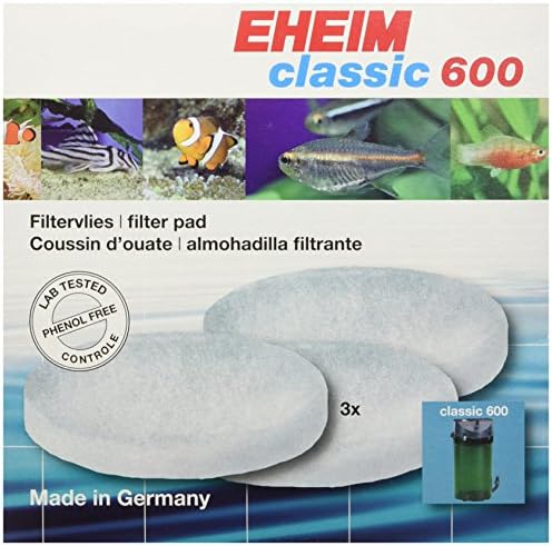 EHEIM Szűrő Pad (Fehér) Classic Külső Szűrő 600 (3 Db)