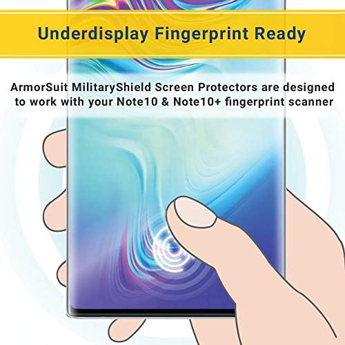 Páncél Ruha MilitaryShield képernyővédő fólia Samsung Galaxy Note 10 (6.3 hüvelykes Kijelző)(Ügy Barátságos) Anti-Buborék HD Tiszta