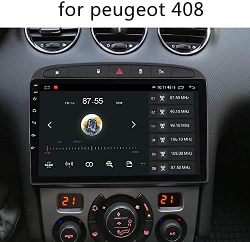 Autórádió Android 12 Peugeot 408 9 Hüvelykes Kapacitív Érintőképernyő Autó Játékos, Autó Rádió Fm Rádió-USB GPS Navi Bluetooth kihangosító