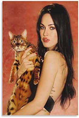 FUWE Megan Fox Színésznő, Modell Poszter Szexi, Dögös a Lány Vászon Művészet Plakát Meg a Fal Art Kép Nyomtatási Modern Család Hálószoba Decor