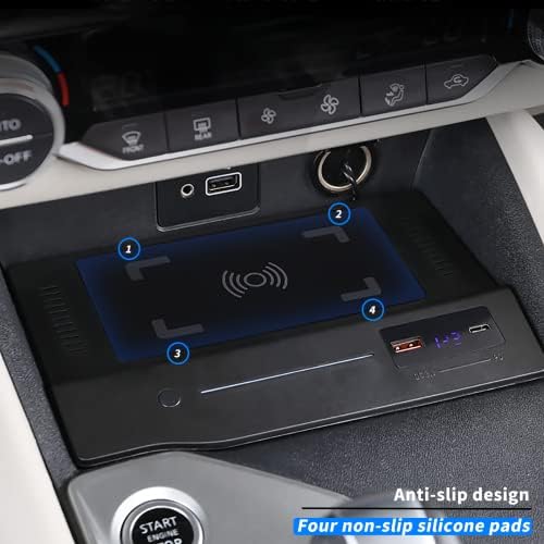 Kucok Autó Wireless Charger Mount illik Nissan Altima 2019-2020,Kimenet 10W QC 3.0 Gyors Töltés Kompatibilis iPhone,Samsung,USB Port 36W