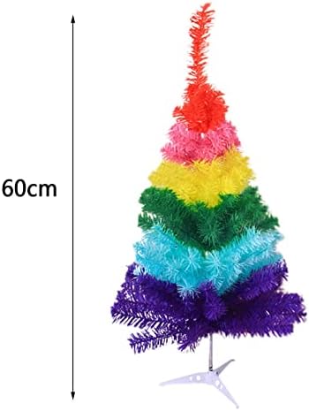 Tiffuniess Mini Rainbow karácsonyfa, 23.6 a Mesterséges karácsonyfa Karácsonyi Színes Fa, a Karácsony a Szeretet a Szerelem Szivárvány Dekoráció
