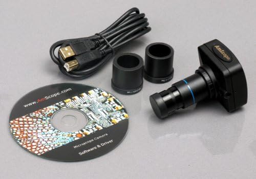AmScope SM-6TZ-54S-8M Digitális Profi Trinocular Sztereó Zoom Mikroszkóp, WH10x Szemlencse, 3,5 X-90X Nagyítás, 0.7 X 4, 5 X