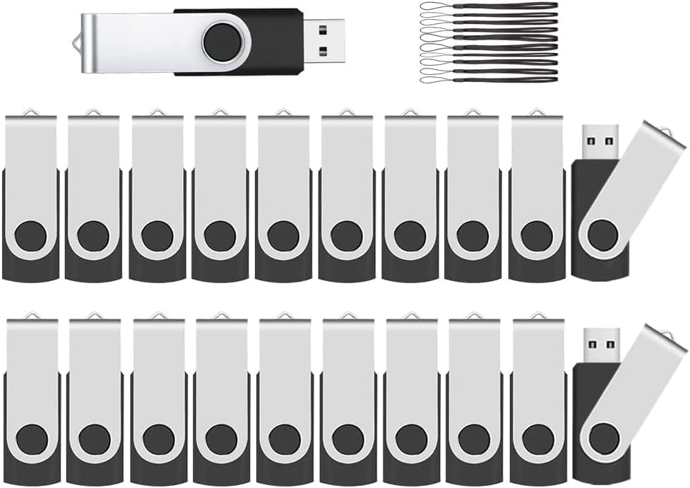 4 gb-os USB Flash Meghajtók 100-as Csomag, LÁNGBAN USB 2.0 pendrive Tömeges Flash Meghajtók USB-100 Pack 4 gb-os (Fekete)