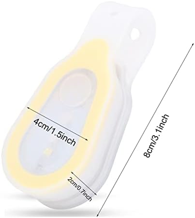Clip LED Lámpa, LED Mágneses Biztonságos Éjszakai Fény Hordozható kihangosító Szilikon Ruházat Klip Sürgősségi Lámpa Kültéri