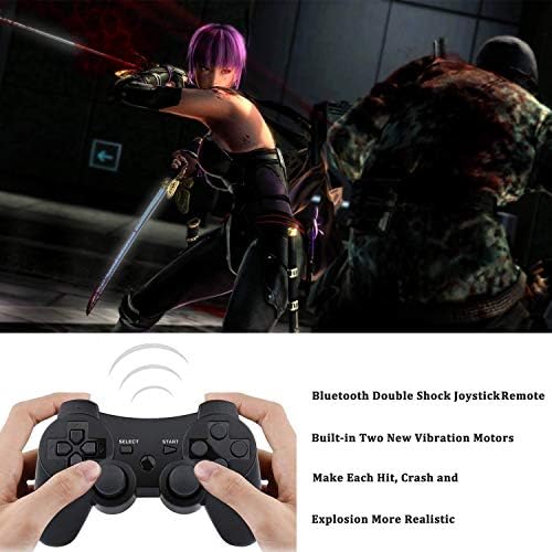 PS3 Kontroller Vezeték nélküli, Távoli Játék Joystick Playstation 3 Töltő kábel Kábel (Fehér, Fekete)