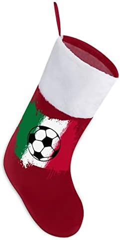 Olasz Zászló labdarúgás Labdarúgás Piros Karácsonyi Ünnep Harisnya, Otthon Dekoráció Karácsonyi Fa Kandalló Zokni