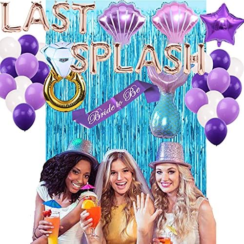 Utolsó Splash Lánybúcsú Dekorációk, Sellő, Lánybúcsú Dekorációk, Sellő, lánybúcsú Dekorációk, Utolsó Splash Menyasszony Szárny Banner