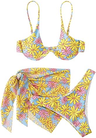 A nők Bikini Szett Nyomtatott Két Darab Strand Viselet Szexi Swimwears Bikini Szett Rövid Ujjú Fürdőruha Női Nadrág
