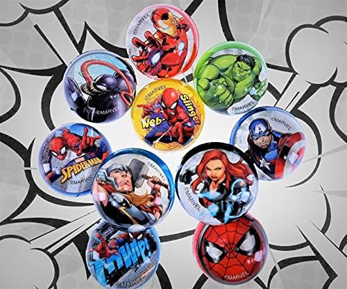 JA-RU Marvel Spiderman Ugráló Labdák Superballs Super Hi Ugrál 1.2 Fidget Labdák, Kis Játékok Gyerekeknek Díj Prémium Ajándékot