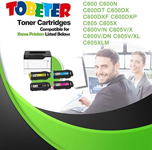 ToBeter Kompatibilis Toner Patron Csere Xerox VersaLink C600 C600DT C600DX C600N C605 C605XLM C600V/N Nyomtató 106R03899 106R03896 106R03897