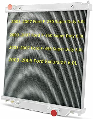 CoolingSnow CU2741 2 Sor Alumínium Radiátor A 03 04 05 06 07 Ford Excrusion F350 F250 F450 F550 Super Vám Powerstroke 6.0 L Turbo