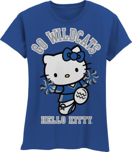 NCAA Auburn Tigers Hello Kitty Pom Pom Lányok Crew Tee Póló