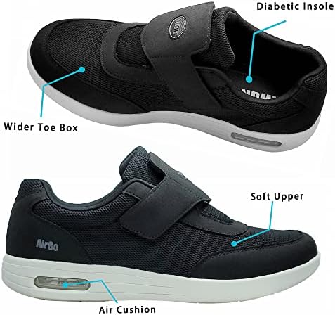KWUKOTY | Walking Shoes | Ortopéd Support | Plantaris Fasciitis/Diabetes/Duzzadt Láb/Bütyök | Méret Nők 7.5-13 Men6.5-12