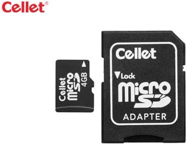 Cellet MicroSD 4GB Memória Kártya Motorola MOTORAZR V3xx Szürke Telefon SD Adapter.
