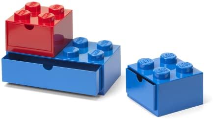 Lego Fiókban Szett - Kék & vörös