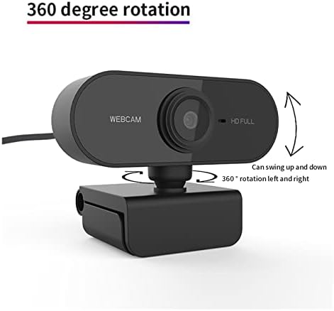 DEFLAB Webkamera HD 1080P felbontású Webkamera Mini Számítógép, PC WebCamera a Mikrofon Forgatható Kamerák Élő Adás videohívás Konferencia