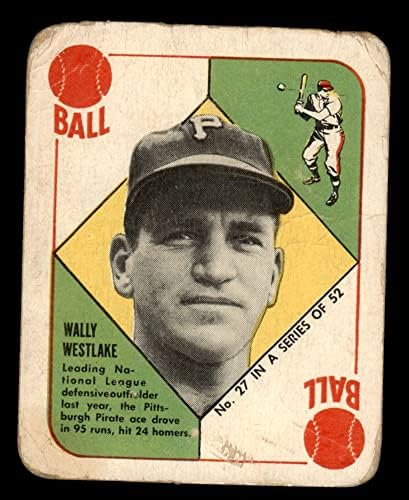 1951 Topps 27 Wally Westlake Pittsburgh Pirates (Baseball Kártya) FAIR Kalózok