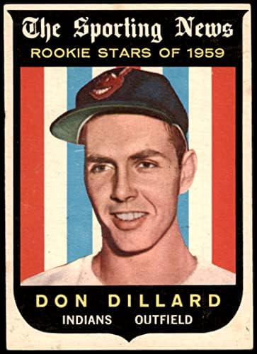 1959 Topps 123 Ne Dillard Cleveland indians (Baseball Kártya) EX Indiánok