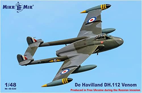 ミクロミル Micro Malom MKR48-020 1/48 Brit légierő De Haviland DH.112 Méreg Műanyag Modell