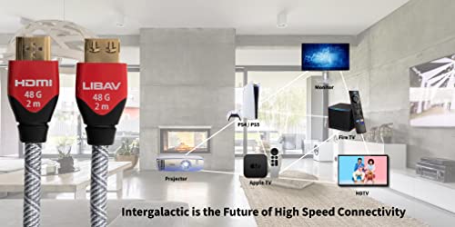 Szabadság Intergalaktikus Luxus Ultra High Speed HDMI™ Sorozat Kábel 3M, 9ft, Ultra-Igazolt Támogatását 48gbps 8K/10K, HDR formátumok,