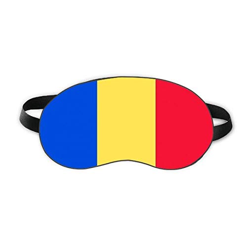 Románia Nemzeti Zászló Európai Ország Aludni Szem Pajzs Puha Este Kendőt Árnyékba Borító