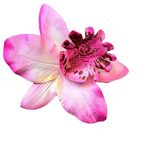 12DB Bohém Virág Hajcsat Színes Hawaii Virág Orchidea Virág Krokodil Haj Klipek a Hölgy a Nők, Lányok Menyasszonyi Esküvői Parti Strand