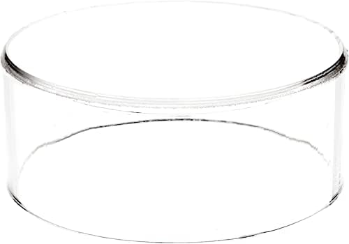 Plymor áttetsző Akril Kerek, Henger Kijelző Kelő, 2 hüvelyk (Magasság) x 4 cm (Mélység)