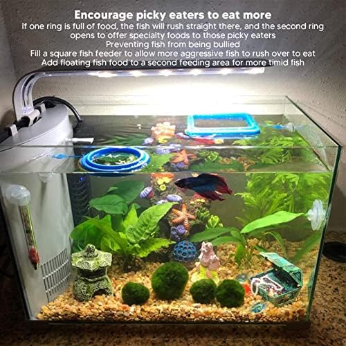 Táplálkozó halakat akváriumban Úszó Élelmiszer Kör Csökkenti az Élelmiszer-Hulladék PVC Etetés Pehely Élelmiszerek