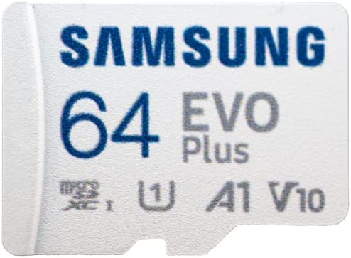 Samsung 64 gb-os Micro SDXC Class 10 UHS-én EVO Plus Memóriakártya Működik a Nintendo Kapcsoló, Kapcsoló Lite, Kapcsoló OLED játékkonzol (MB-MC64KA)