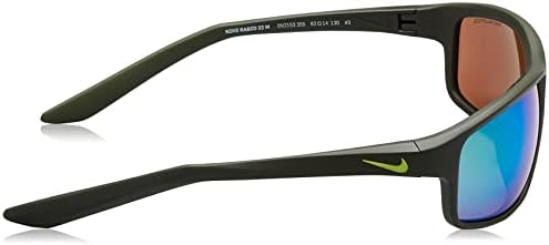 Nike Veszett-22-M DV2153 355 Napszemüveg, Matt Sequoia/Zöld Tükör 62mm