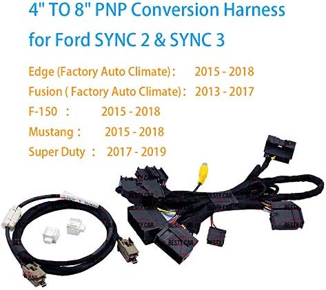 Bestycar 4 8 PNP Átalakítás Hám Ford SYNC 1 SYNC 2 & SYNC 3 Upgrade Illik a Ford Edge Fusion F-150 Mustang Super Vám Hatalom Hám Adapter