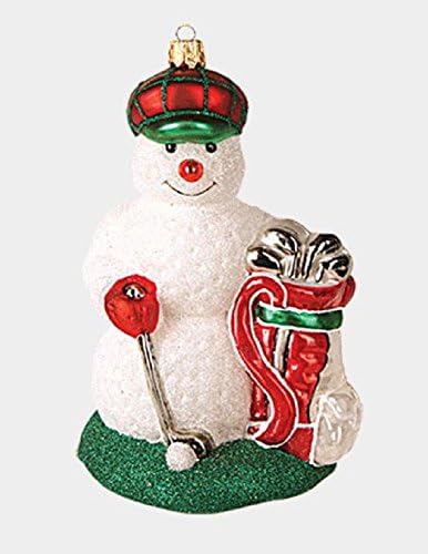 Golf Hóember Lengyel Üveg Karácsonyfa Dísz Sport Golf Dekoráció