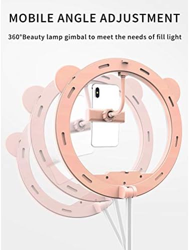WYFDP 10 LED-Összecsukható Egy Test Gyűrű Fény Tricolor Töltse ki a Fényt Elviselni a szép Smink Fotózás Videó Élő közvetítés Lámpa