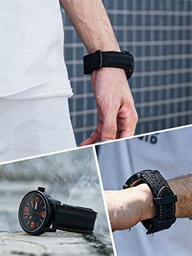 GUMMMY Szilikon watchband A Huawei GT2 007 BM8475 Órák pántok Kiegészítők Sport karkötő 20mm 22mm fekete vízálló pántok