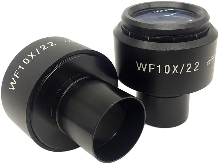 Mikroszkóp Kiegészítők 23.2 mm WF10X/22 Alkalmazkodási Biológiai Mikroszkóp Optikai Szemlencse Labor Fogyóeszközök (Szín : Egy Pár)