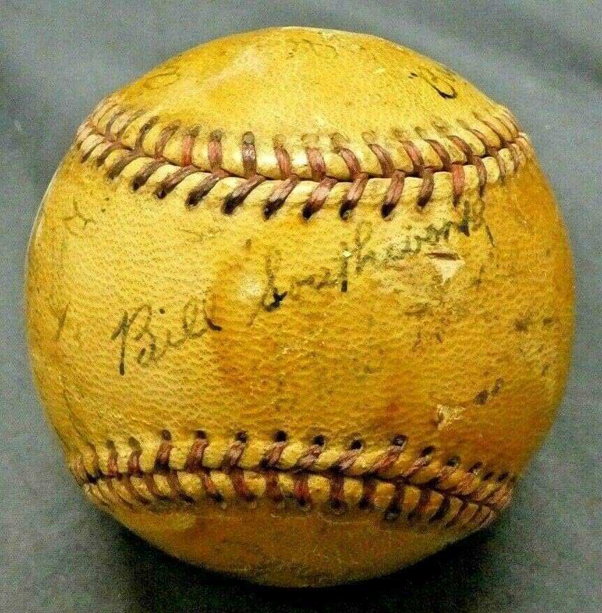 Szuper Ritka Billy Southworth Jr 1939-Ben Aláírt Római Belle Ezredesek Alsóbb Ligában - Dedikált Baseball