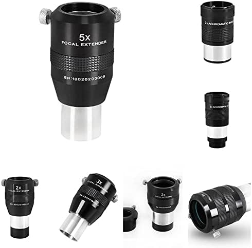 Mikroszkóp Kiegészítők 1.25 Hüvelyk 2 Cm 2X 3X 5X Apochromat, Fém Fokális Extender 31.7 mm-es Objektív Labor Fogyóeszközök (Szín : 1.25