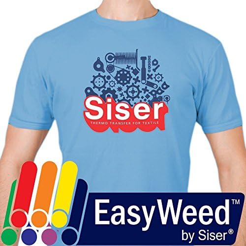 SISER EasyWeed hőátadás Vinil HTV a Pólók 12 x 12 Cm, 3 Elővágott Lap (Texas Narancs)