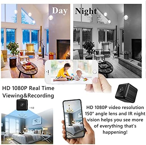 EBAKIN Beltéri Biztonsági Kamera,Hordozható Vezeték nélküli HD Kamera,1080p WiFi Kamera Éjszakai Látás & mozgásérzékelés,Otthoni