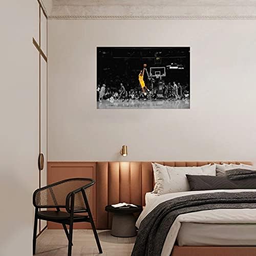 TETARI 18x12inch(45x30cm) Unframe-stílus Kosárlabda Sport Kobe Bryant poszter Legenda, a Csillag Aláírt Művészet Plakát Vászon